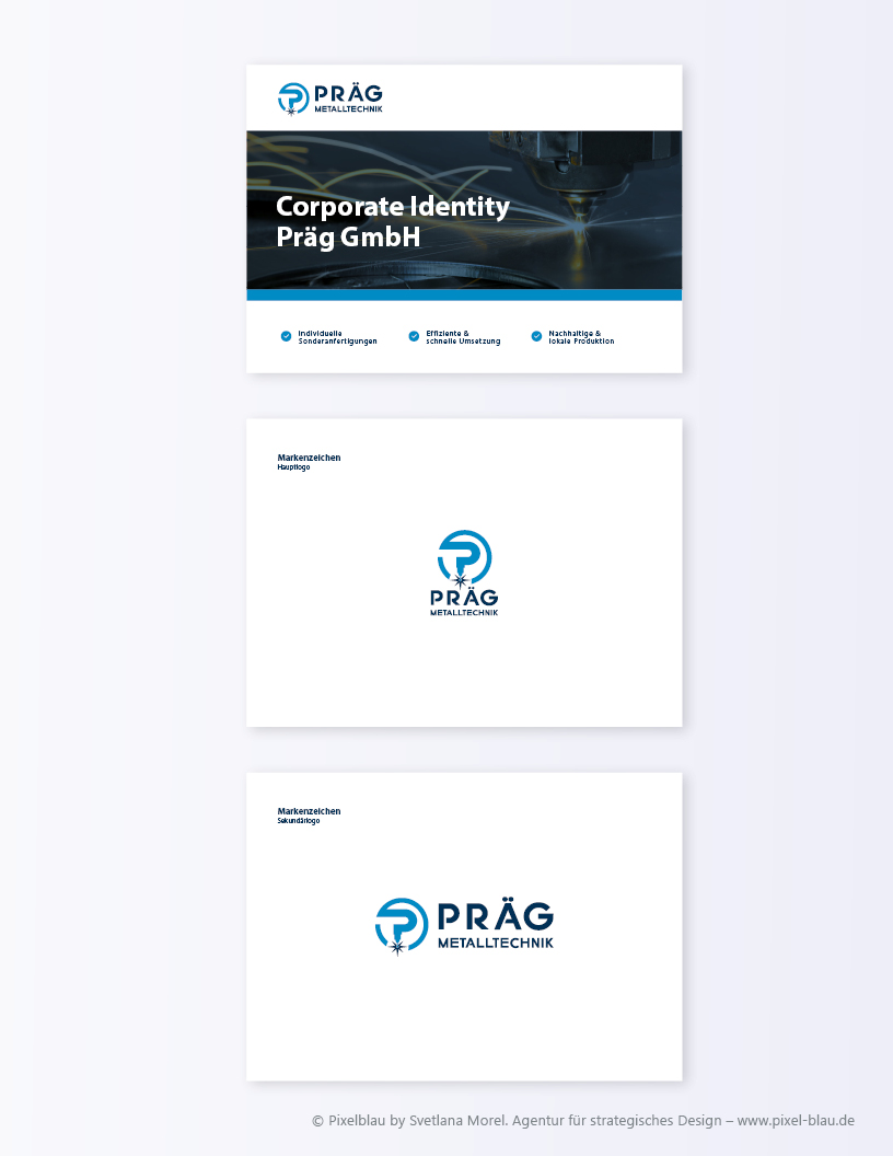 Präg GmbH Styleguide - Markenzeichen und Logo